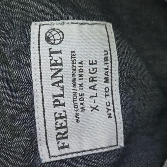FREE PLANET Blue Flamingo Shirt - Picture 4 of 9